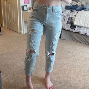 High rise mom jeans